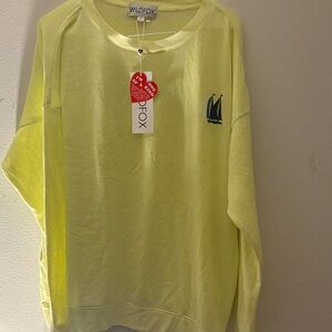 Wildfox Lemon Sweatshirt with Sailboat Emblem